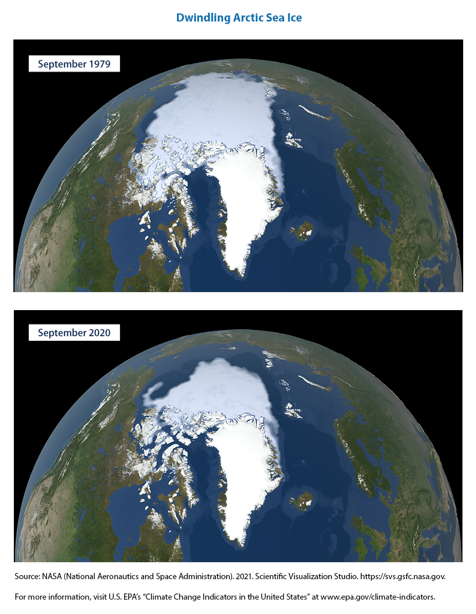 Dwindling Artic Sea ice